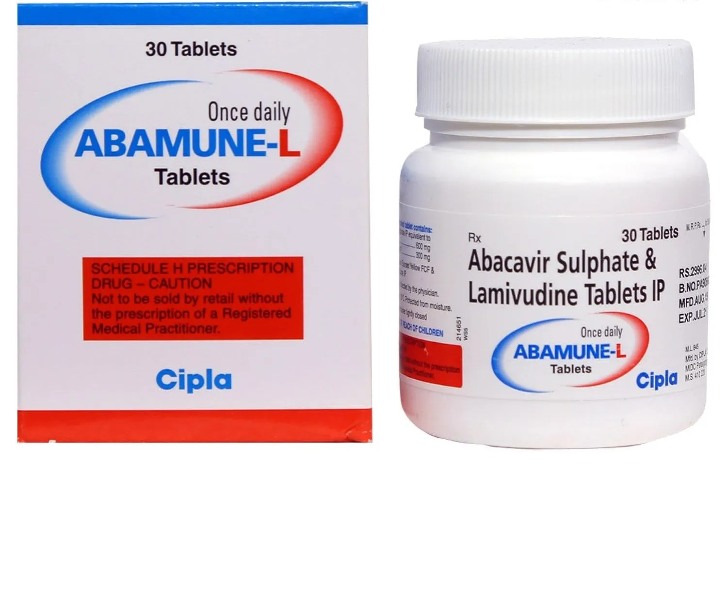 Abamune L (Abacavir/Lamivudine) 1 abamune l cipla