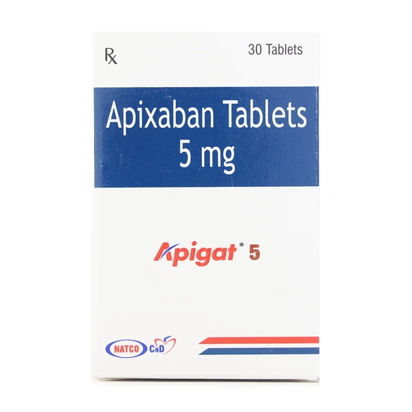 Apixaban Apigat 5 Mg (Generic Eliquis) 1 apigat 5mg