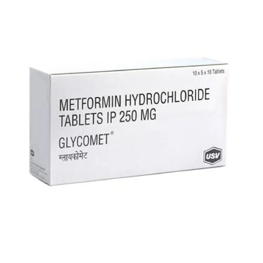Glycomet 250 mg (Metformin) 1 glycomet 250 mg