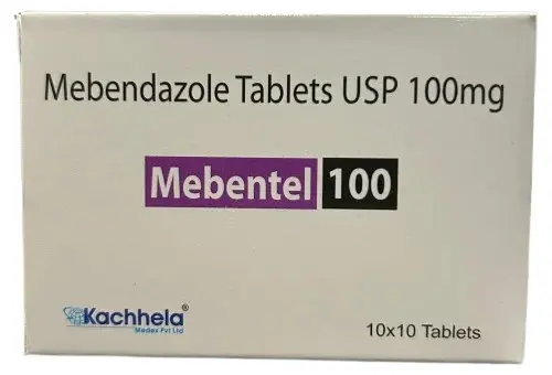 Mebentel 100 mg (Mebendazole) 1 mebendazole 100 mg