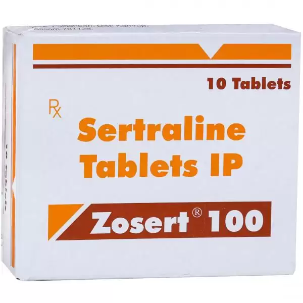 Zosert 100 mg (Sertraline) 1 zosert 100